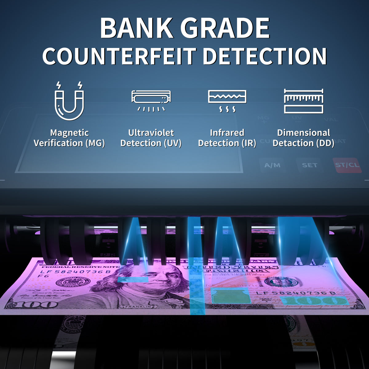 PONNOR 0720 Money Counter Machine