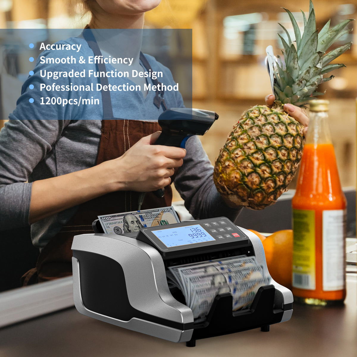 PONNOR 0720 Money Counter Machine