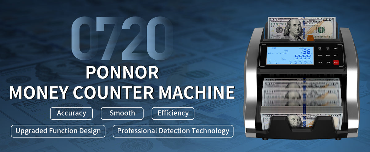 PONNOR 0720 Money Counter Machine