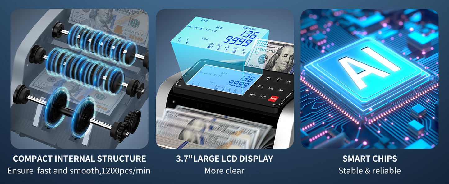 PONNOR 0720 Money Counter Machine